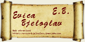 Evica Bjeloglav vizit kartica